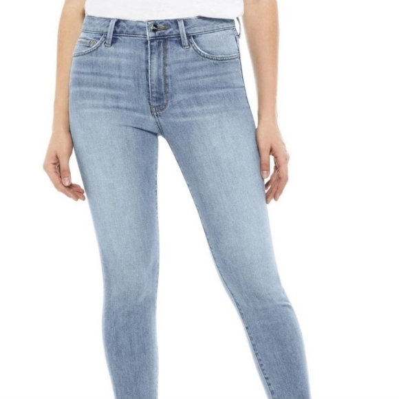 Sam Edelman Stiletto Ankle Tie Light Wash Jean Size 27 - Picture 2 of 11